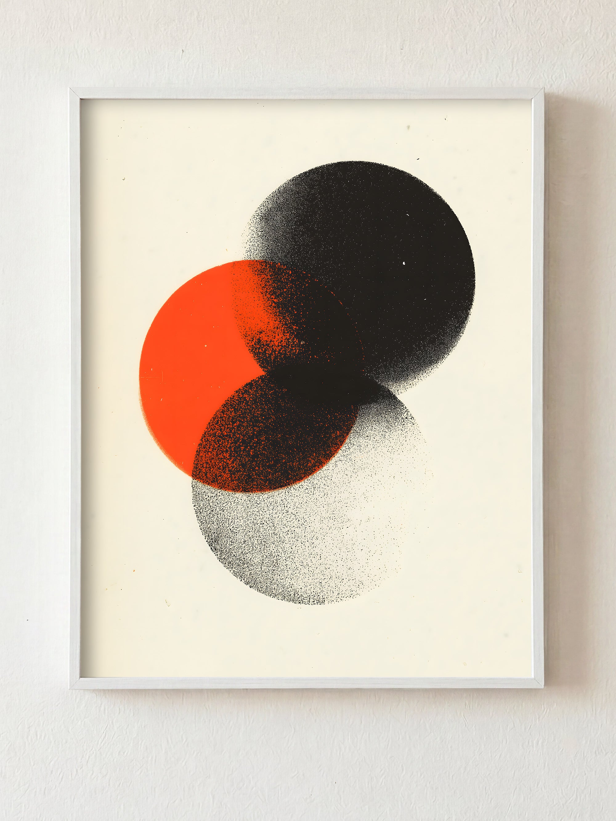 The Overlap fine art print in white frame by HOOKD Studio
