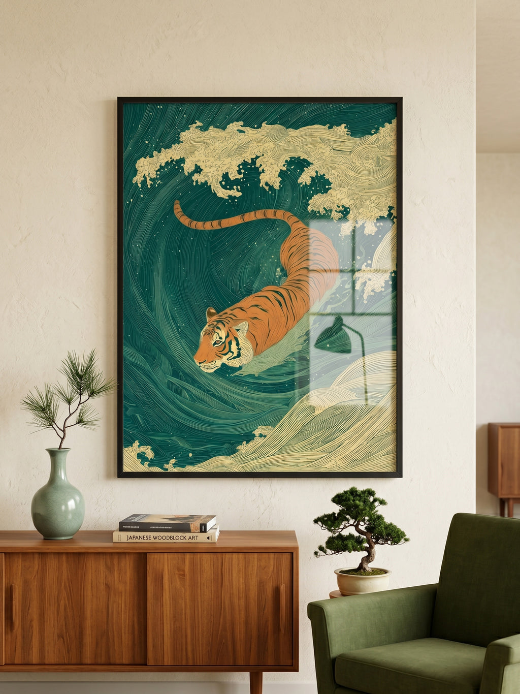 Against the Current art print lifestyle display