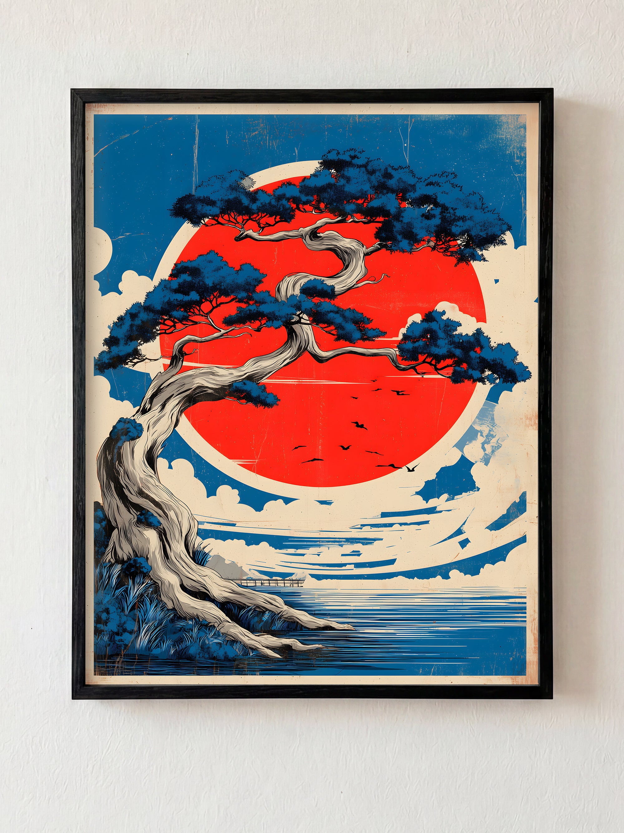 The Patient Art fine art print in black frame by HOOKD Studio