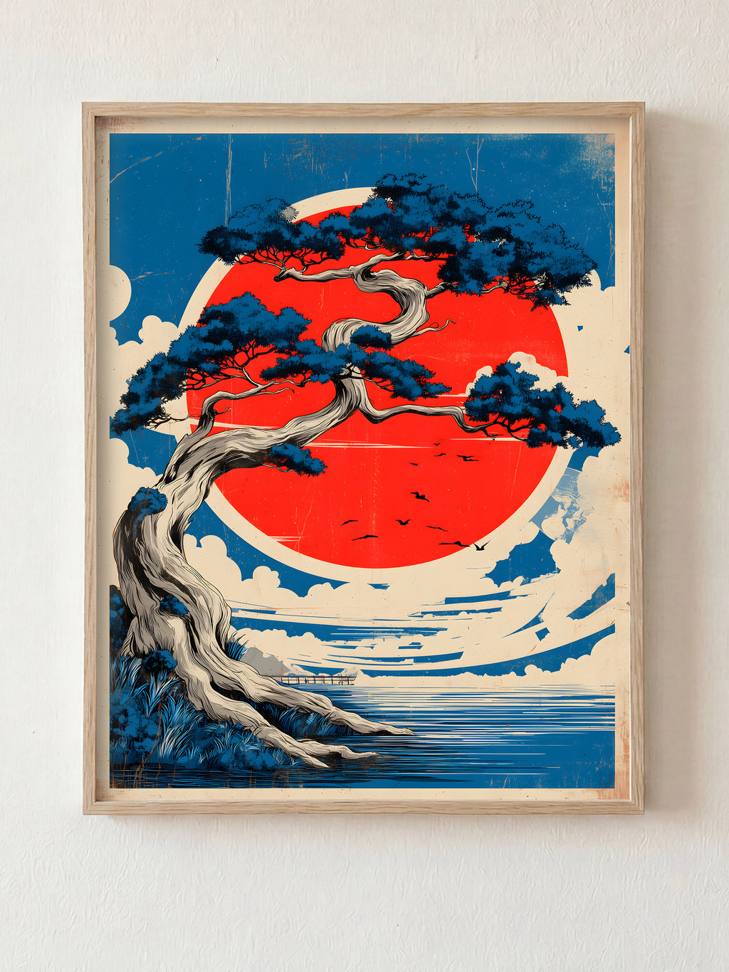 The Patient Art fine art print in natural wood frame by HOOKD Studio
