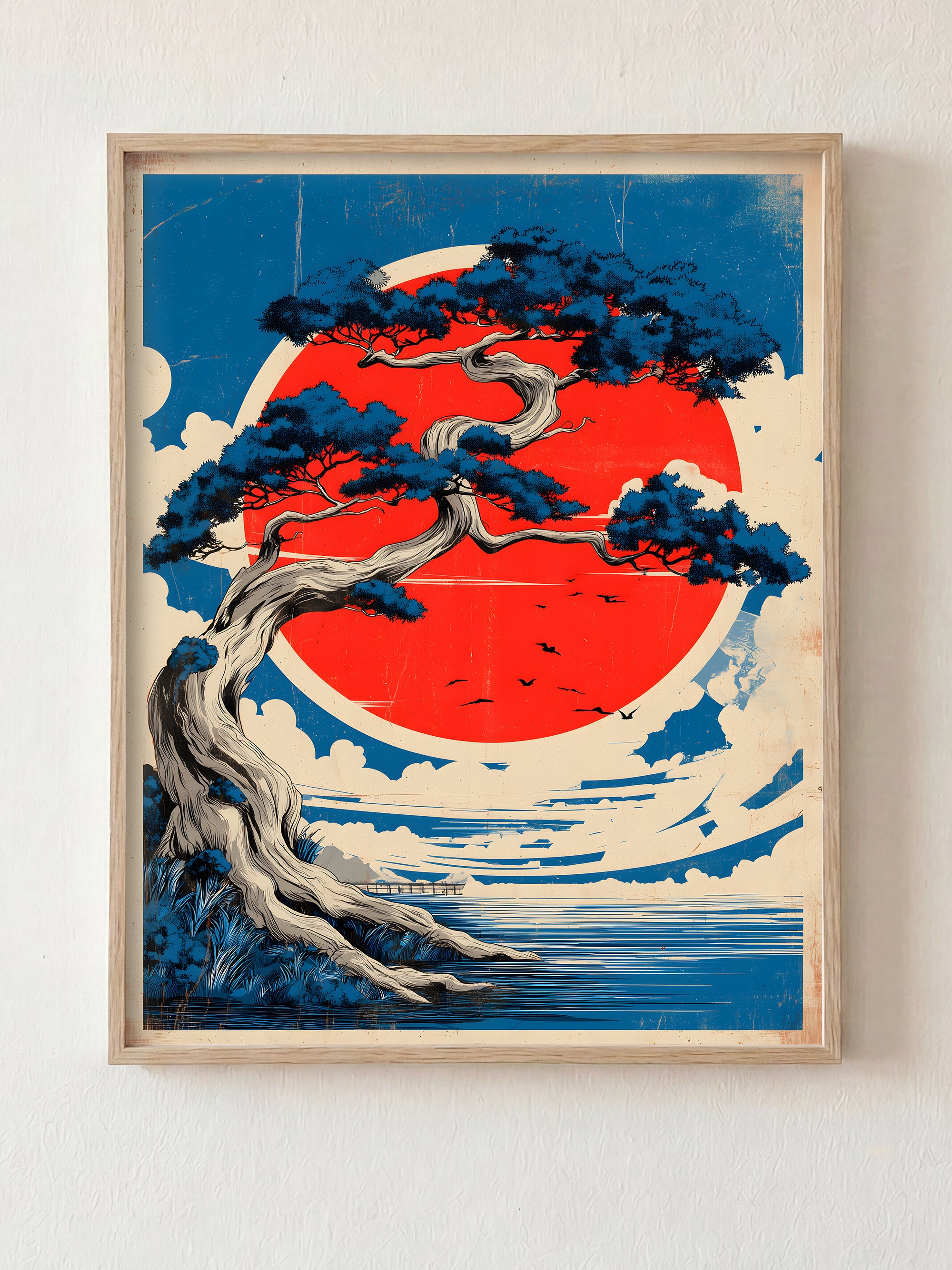 The Patient Art fine art print in natural wood frame by HOOKD Studio