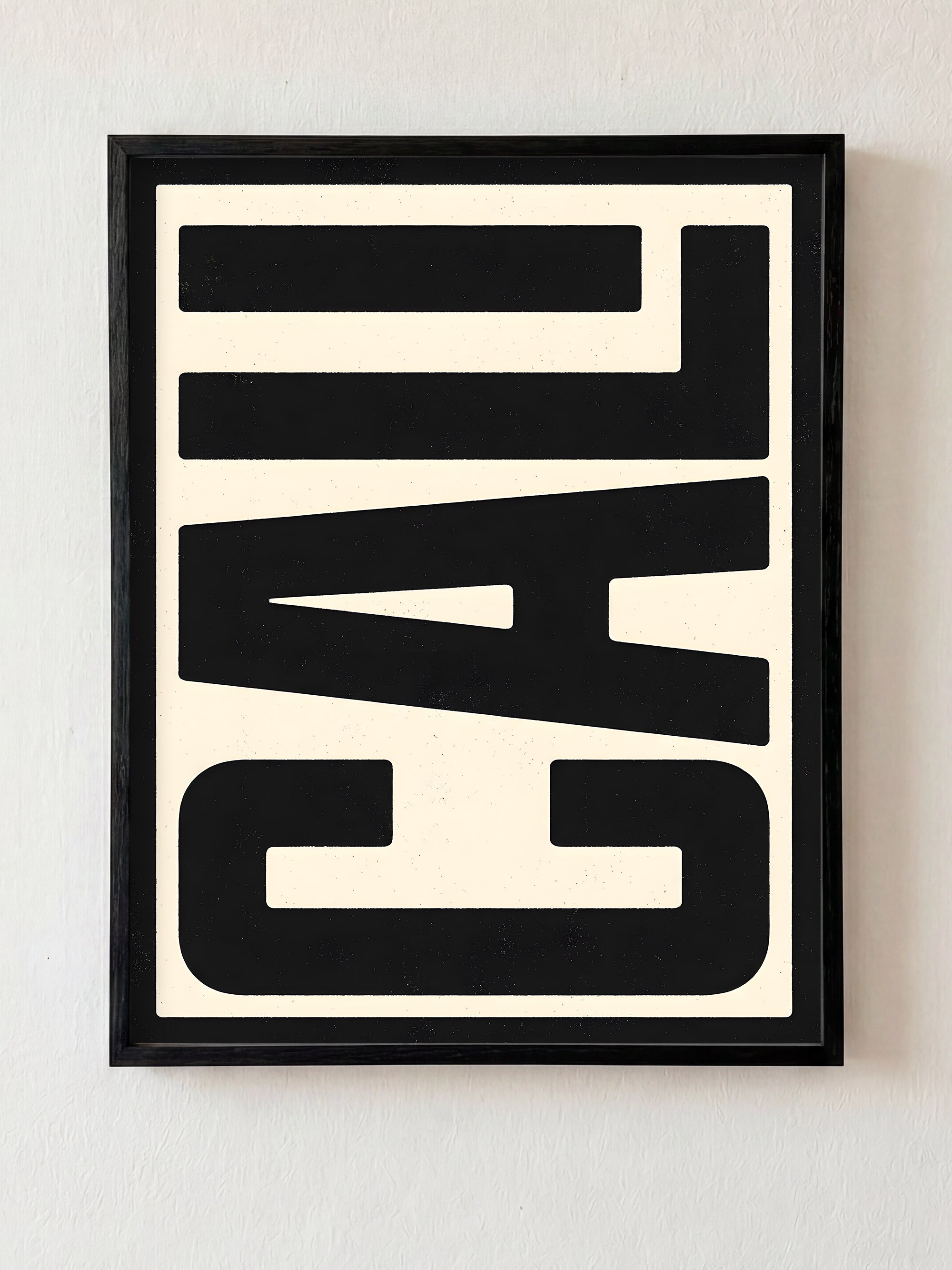 West Of Everything fine art print in black frame by HOOKD Studio