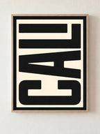West Of Everything fine art print in natural wood frame by HOOKD Studio