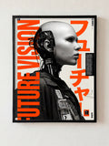 Near Future fine art print in black frame by HOOKD Studio