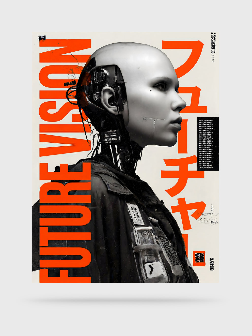 Near Future fine art print, unframed, by HOOKD Studio
