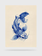 Porcelain Koi fine art print, unframed, by HOOKD Studio