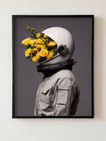 Proof of Life fine art print in black frame by HOOKD Studio