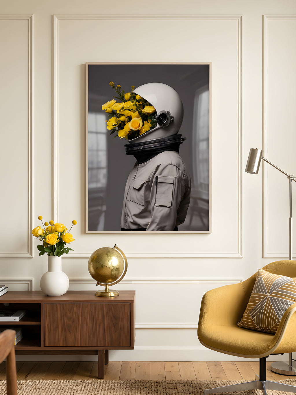 Proof of Life art print displayed in a styled living space