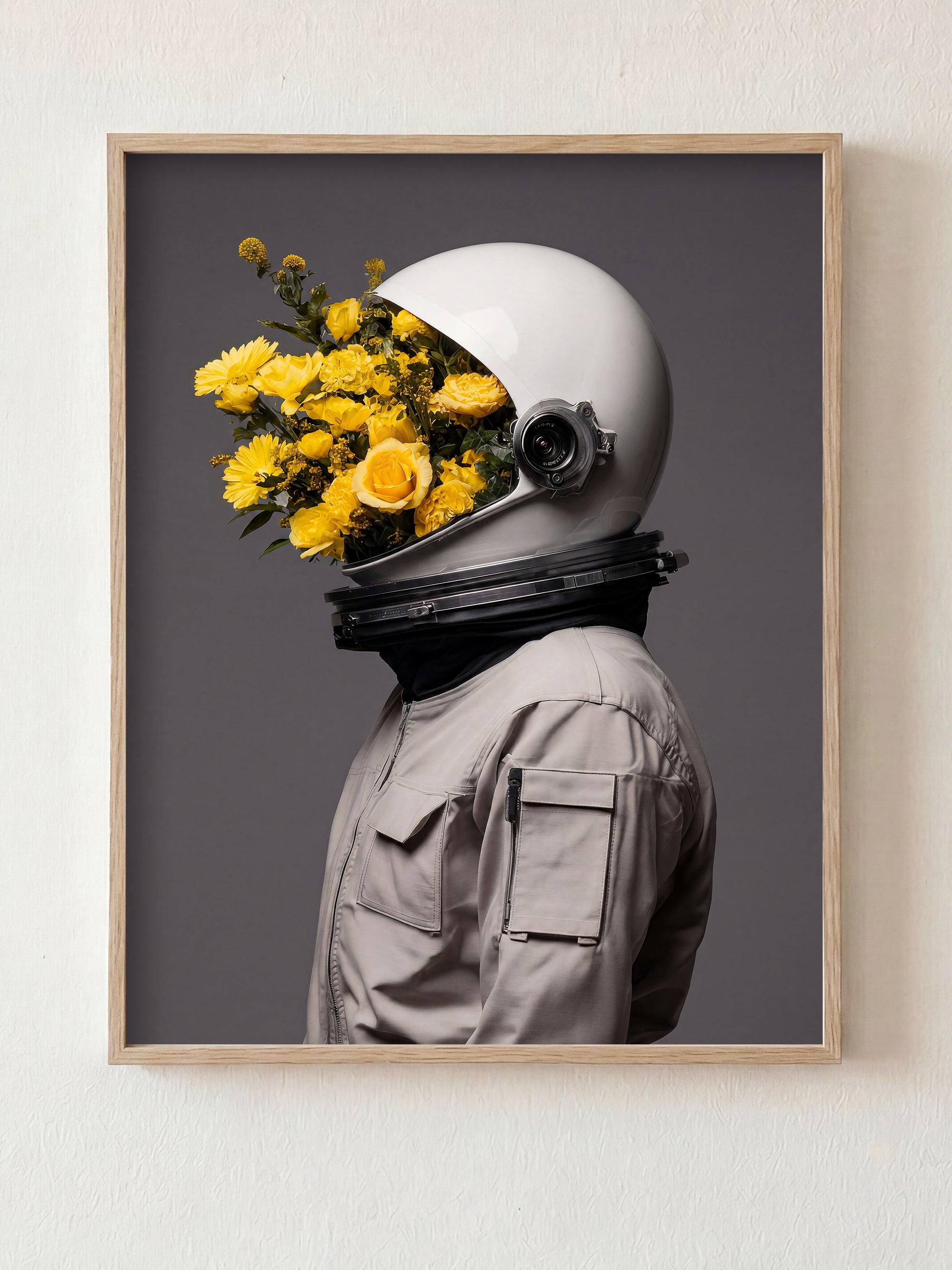Proof of Life fine art print in natural wood frame by HOOKD Studio
