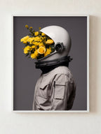 Proof of Life fine art print in white frame by HOOKD Studio