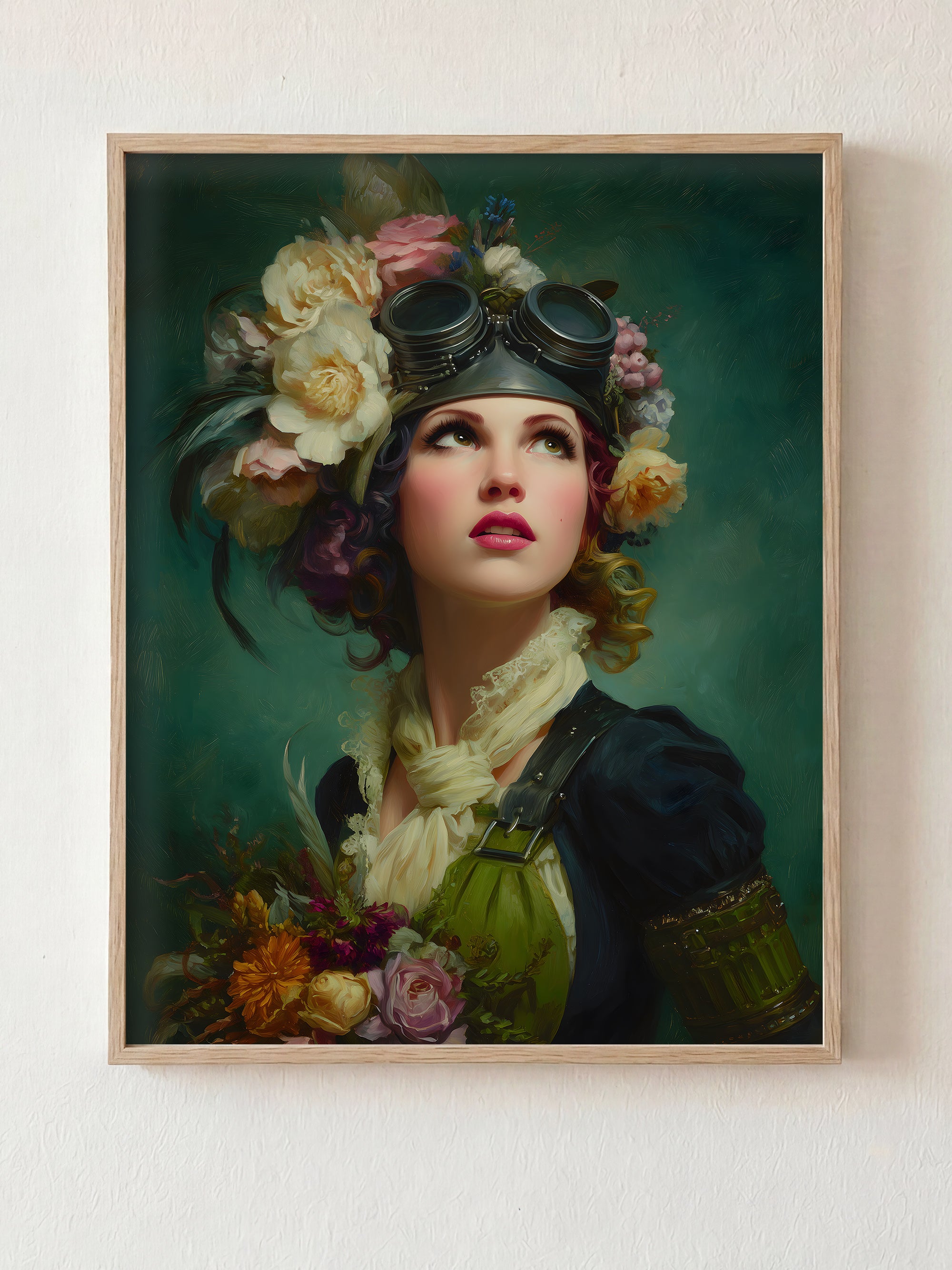 No Era fine art print in natural wood frame by HOOKD Studio