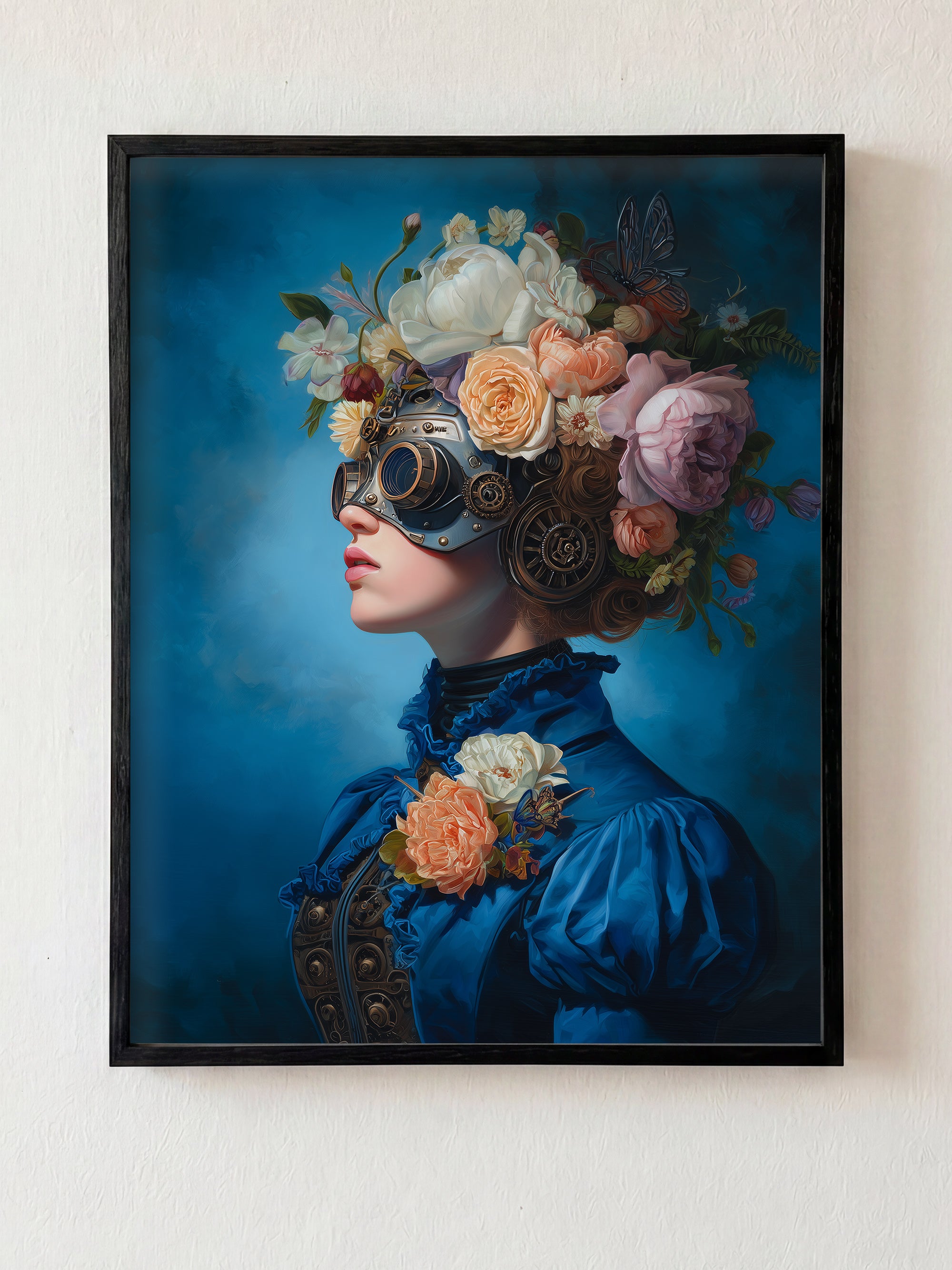The Blind Garden fine art print in black frame by HOOKD Studio
