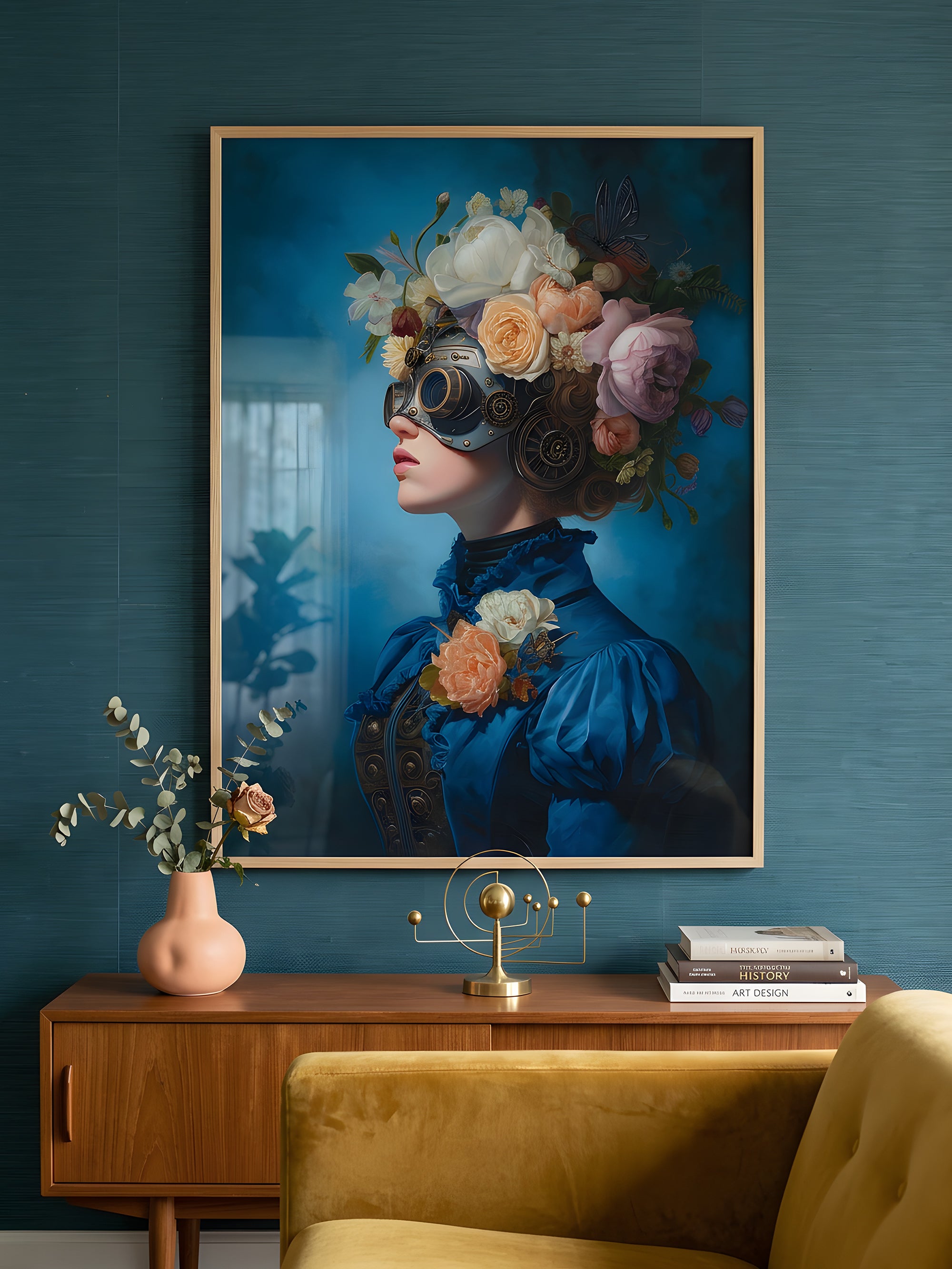 The Blind Garden art print displayed in a modern interior