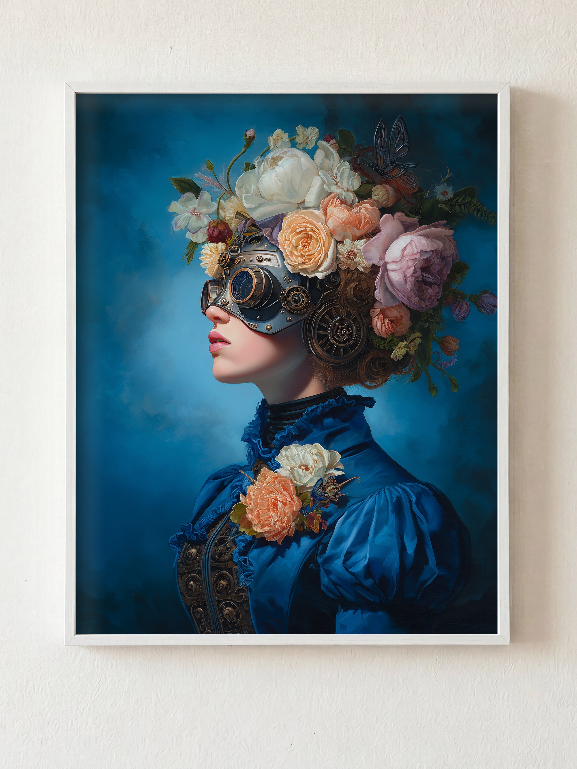 The Blind Garden fine art print in white frame by HOOKD Studio