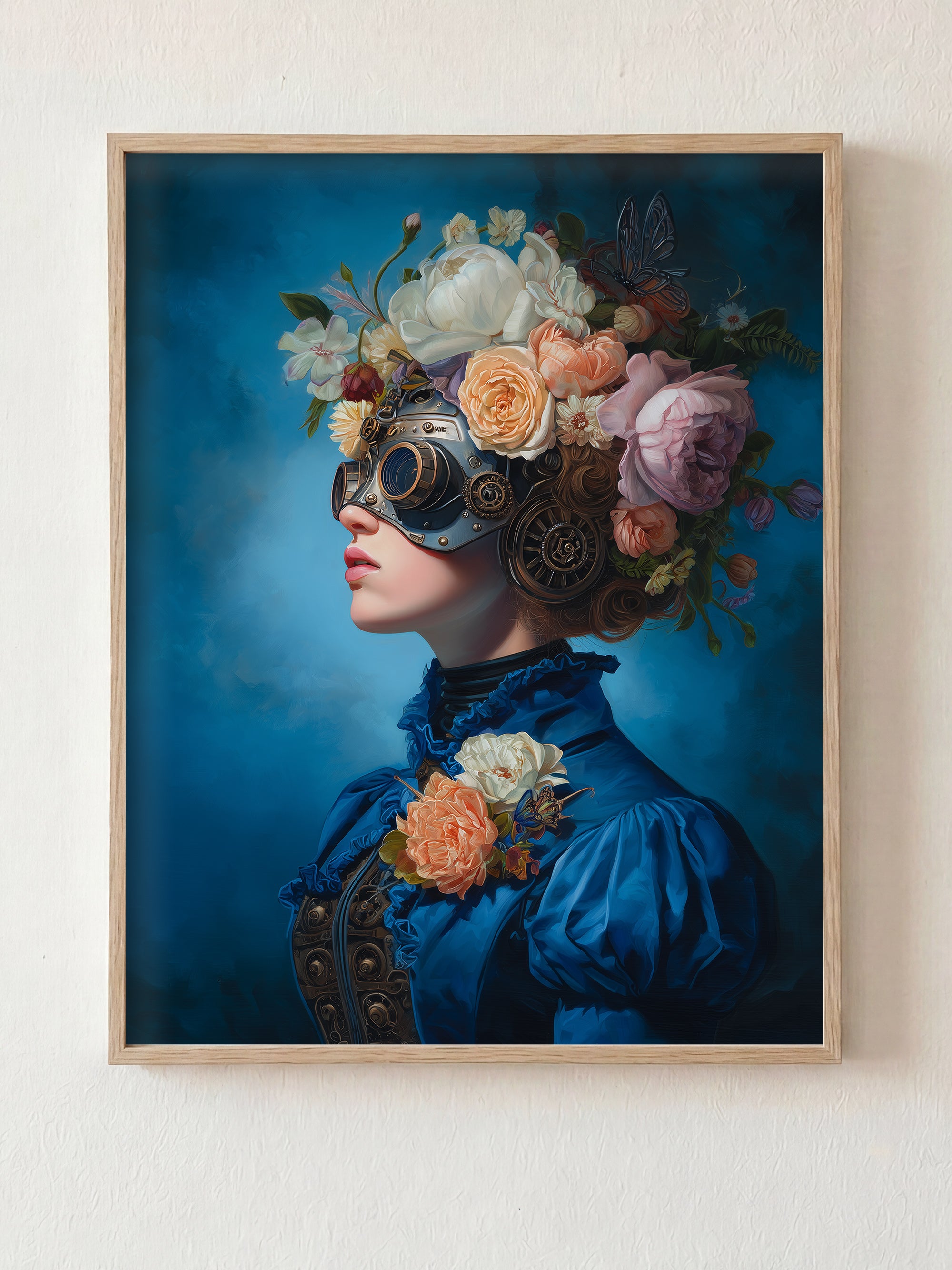 The Blind Garden fine art print in natural wood frame by HOOKD Studio