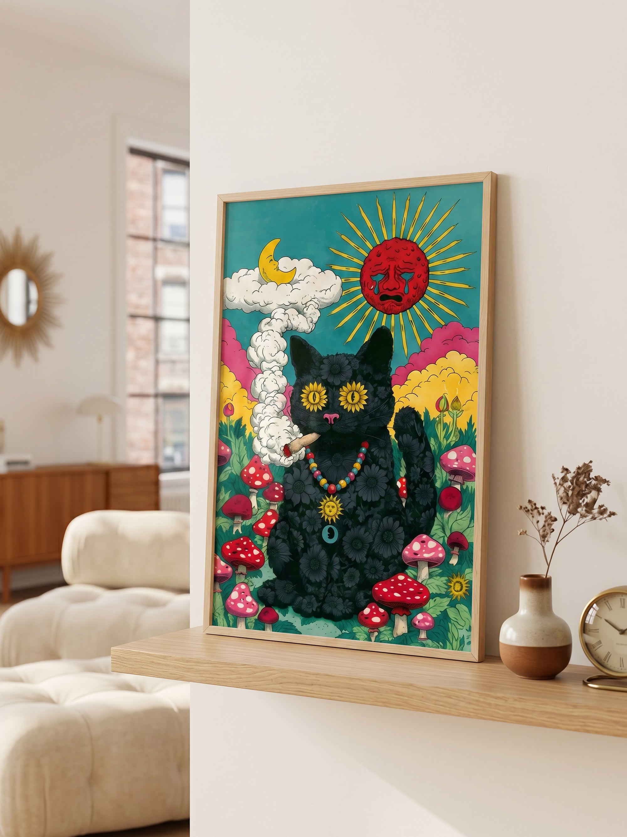 Dreamy Dayz art print displayed in a contemporary interior