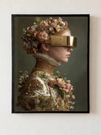 Vintage Visions fine art print in black frame by HOOKD Studio