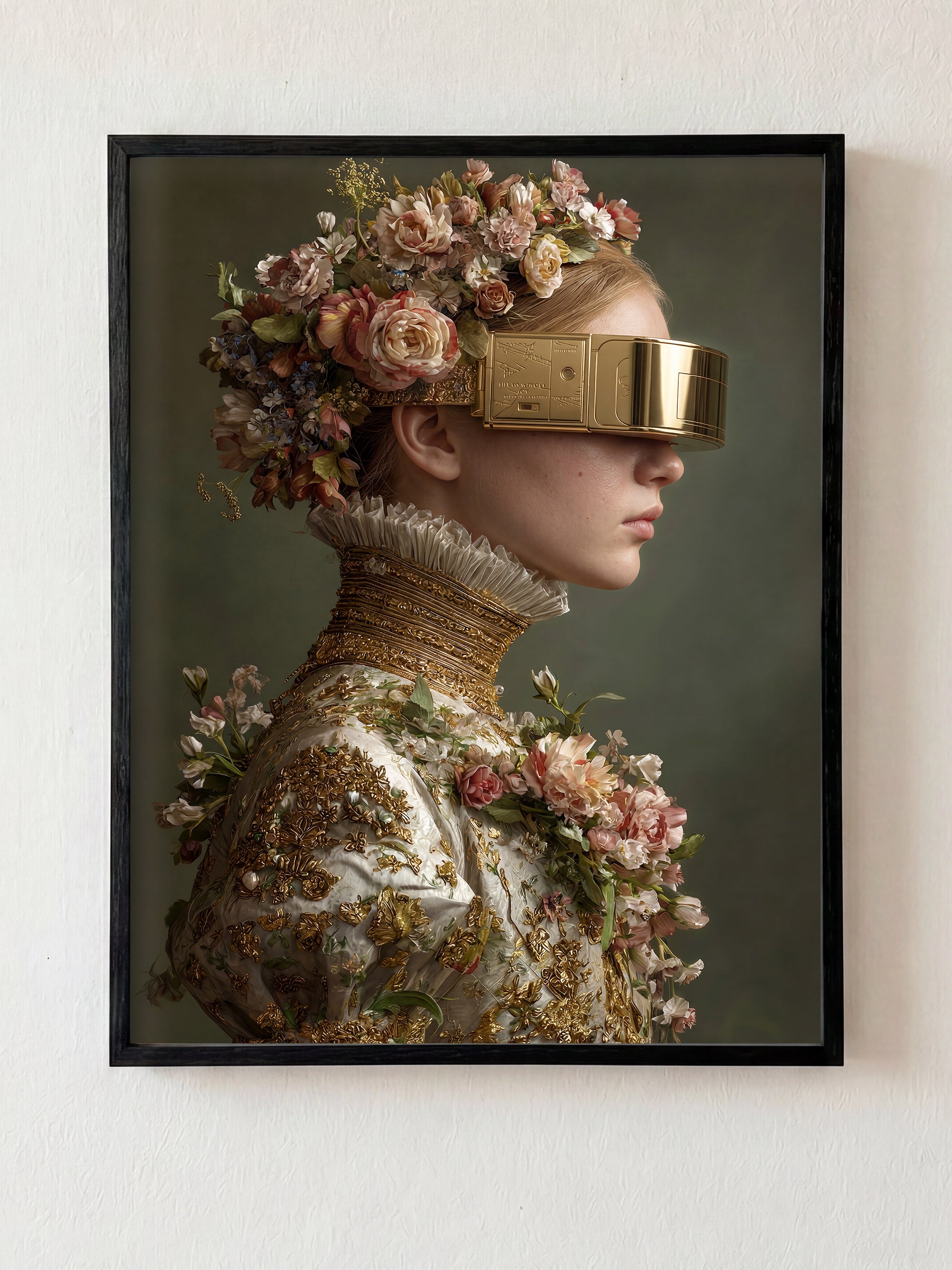 Vintage Visions fine art print in black frame by HOOKD Studio