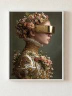 Vintage Visions fine art print in white frame by HOOKD Studio