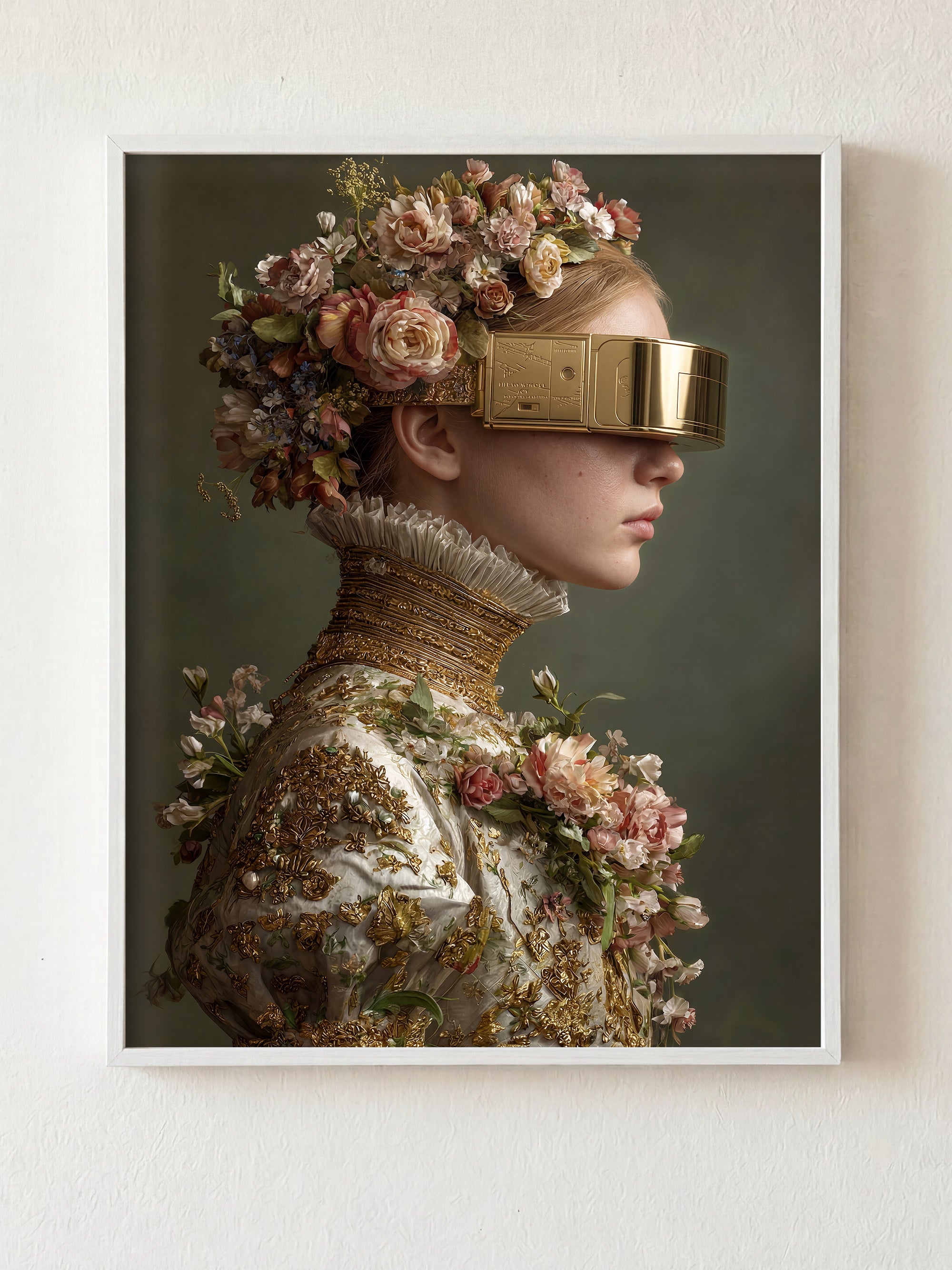 Vintage Visions fine art print in white frame by HOOKD Studio
