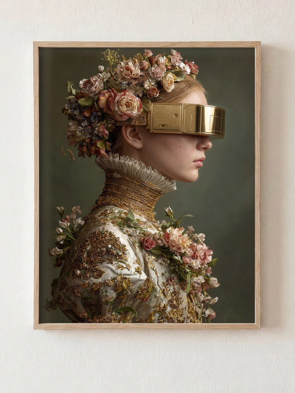 Vintage Visions fine art print in natural wood frame by HOOKD Studio