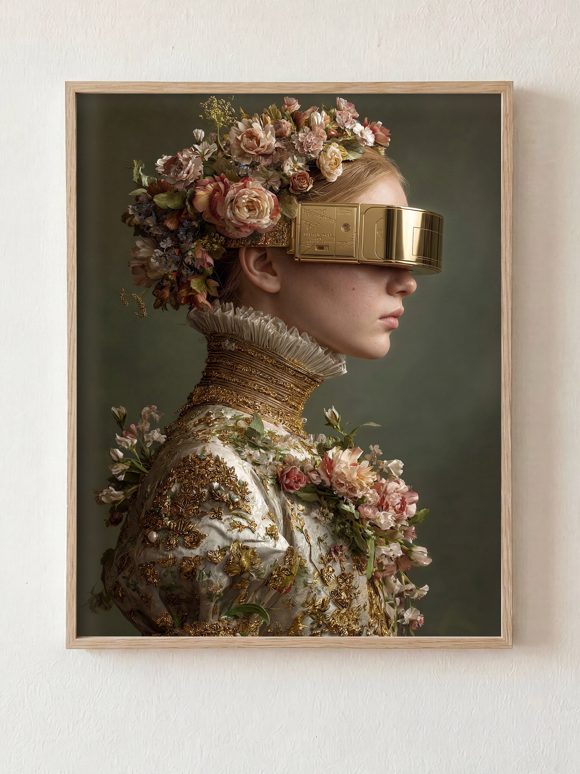 Vintage Visions fine art print in natural wood frame by HOOKD Studio
