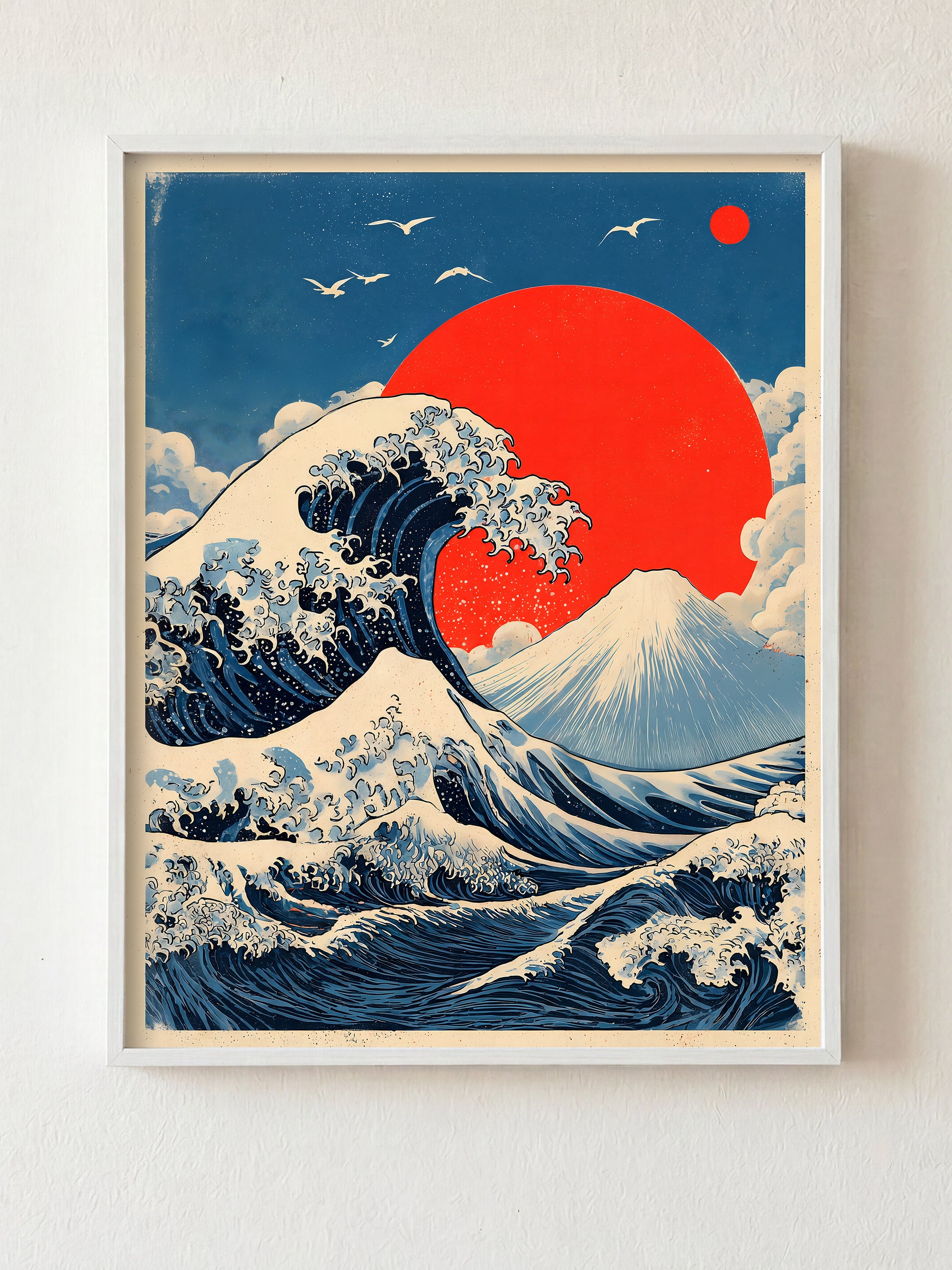 The Unanswerable fine art print in white frame by HOOKD Studio