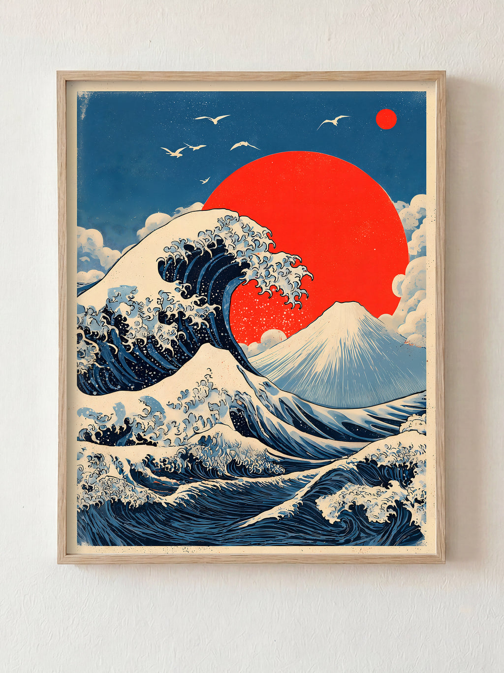 The Unanswerable fine art print in natural wood frame by HOOKD Studio